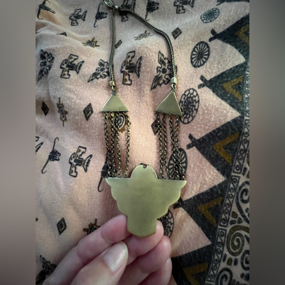 Spell and the Gypsy Vintage Dark side of the Moon Necklace - Picture 5 of 5